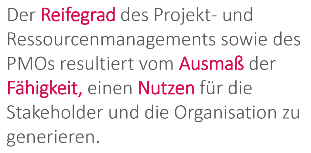 Was ist der Reifegrad im Projektmanagement