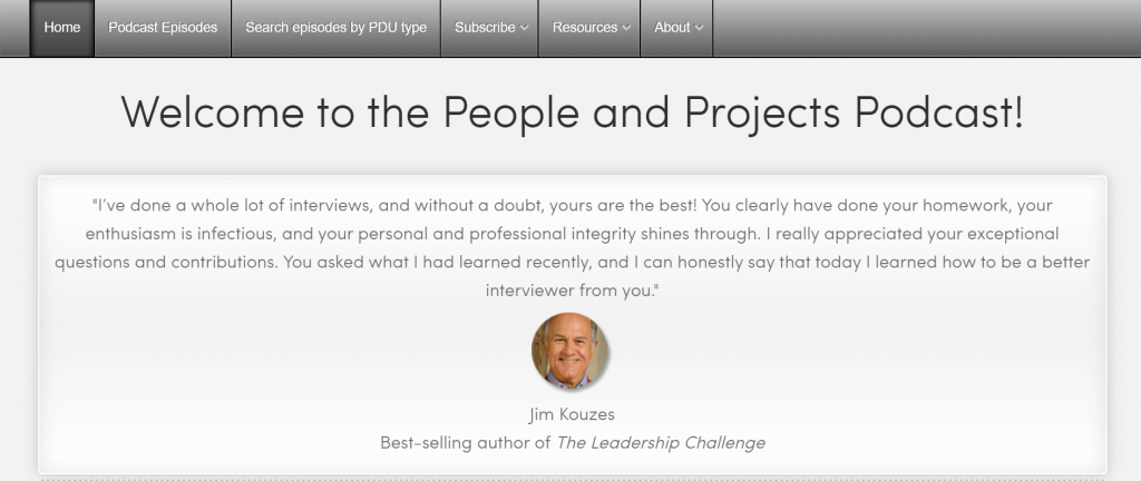 Projektmanagement-Podcasts People and Projects Podcast