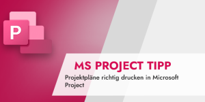 Projektpläne drucken Microsoft Project