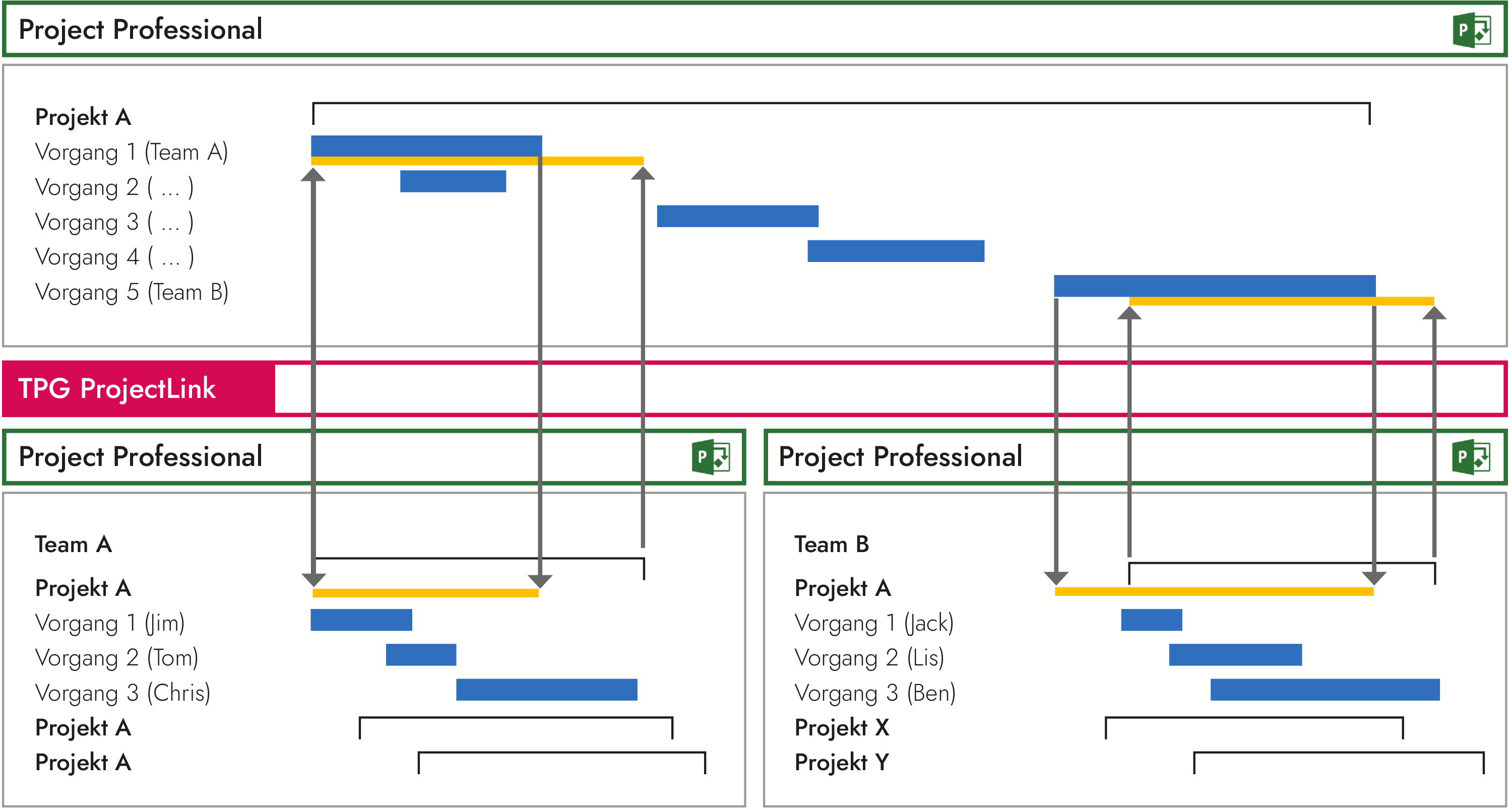Verteilte Planung in MS Project / Project Online